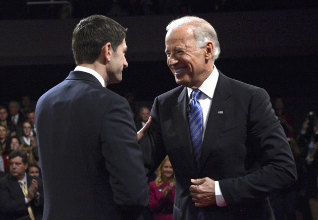 Biden Ryan debate hand shake