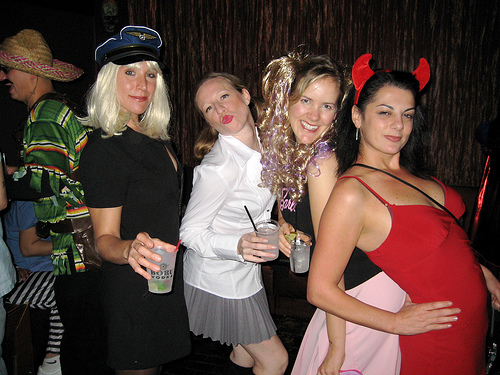 Halloween party girls