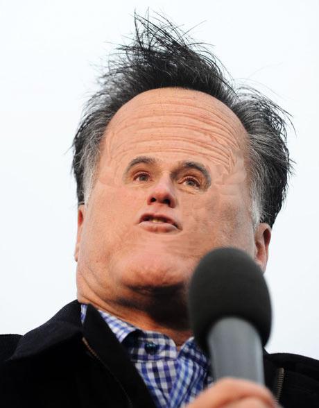 Mitt Romney tiny face stump