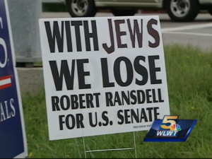 Racist sign