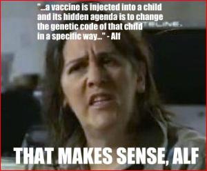 Vaccine morons spewing