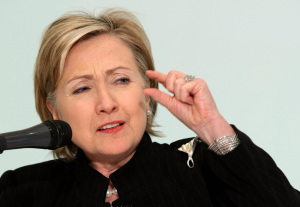 US Secretary of State Hillary Clinton ge