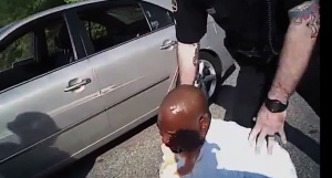 Evil racist cops hurting guy