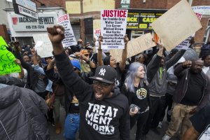 Peaceful protestors happy