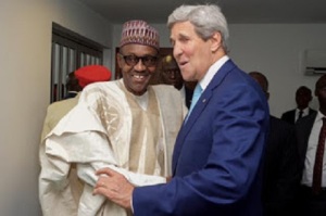 Kerry with Nigerian president