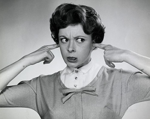 denial older woman b:w