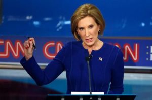 Carly pointing