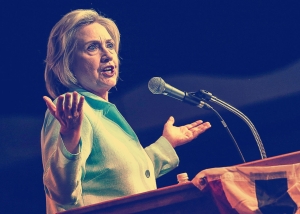Clinton pointing