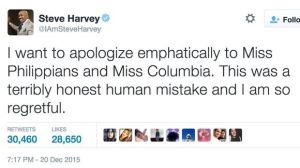 Harvey's twitter