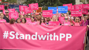 PP protesting marching