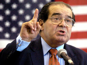 Scalia pointing his finger