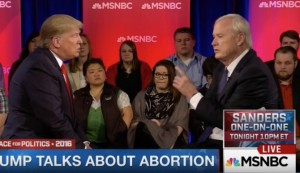 Trump talks abortion with Matthews