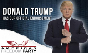 White Supremacist endorsement