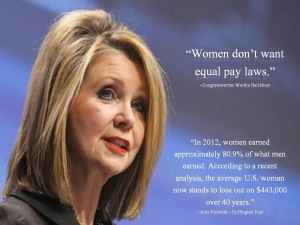 Blackburn against women's rights