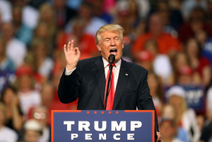 Republican Presidential Candidate Donald Trump Holds Rally In Daytona Beach, Florida