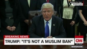 Trump "It's not a Muslim Ban"